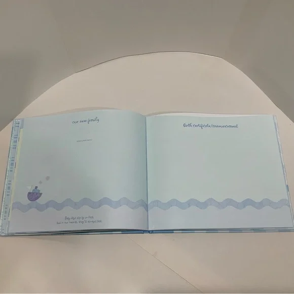 NEW BABY Boy(s) Keepsake 8” x 10” Memories Scrapbook - Picture 8 of 11